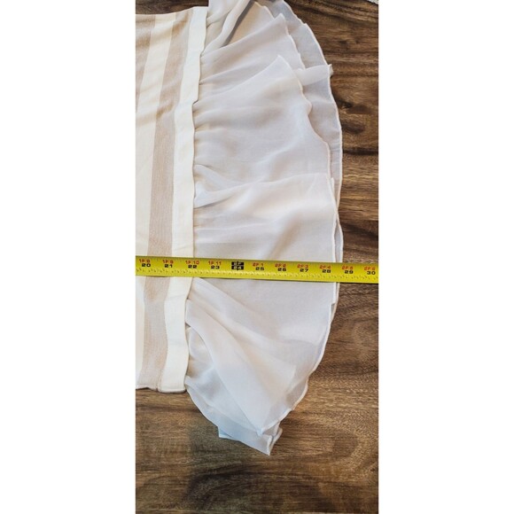 NWT Cha Cha Vente Medium Long Sleeve Layered-Look Top Metallic Stripes - Picture 9 of 9